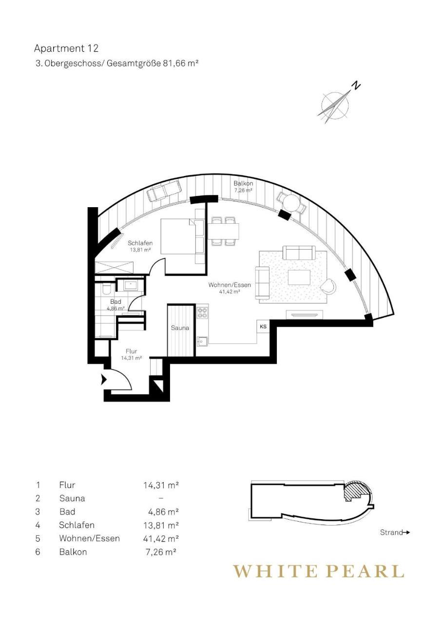 White Pearl Apartment 3.12 Тиммендорфер-Штранд Экстерьер фото